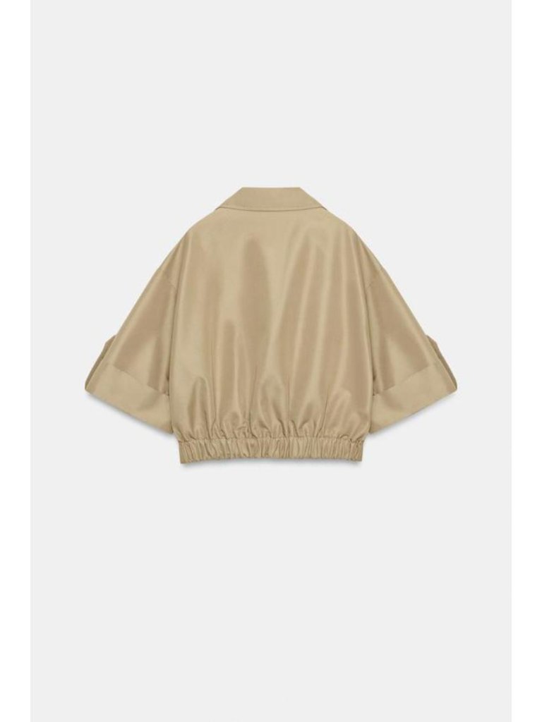 Zara Short Trench With Rolled Sleeves — image 5 of 6
